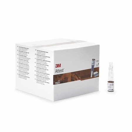 Attest Super Rapid Readout Sterilization Biological Indicator Vial Steam, 50PK 1492V